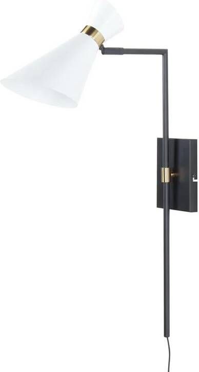 Beliani MELAWI Wandlamp Wit Metaal