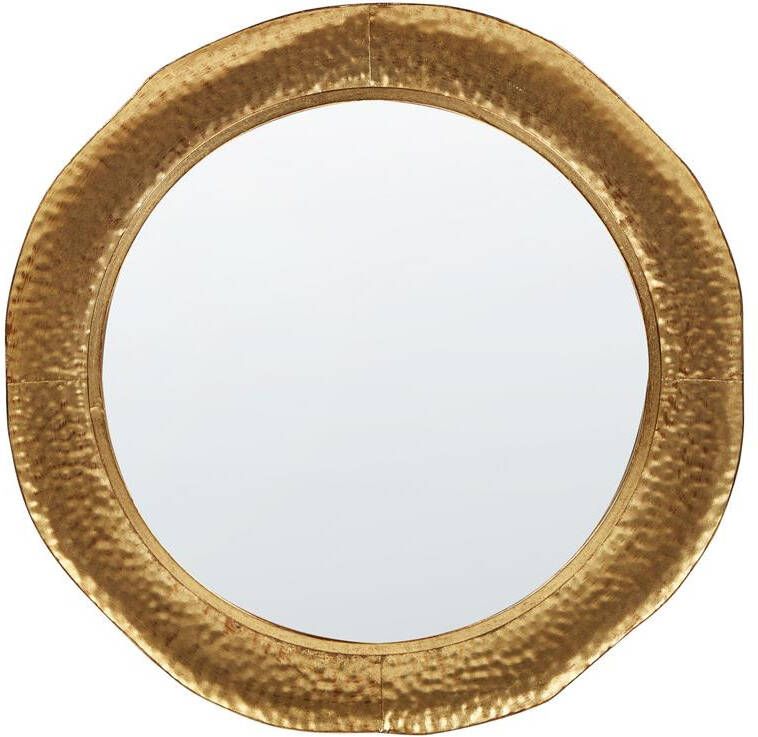Beliani MERCY Wandspiegel Goud ⌀ 68 cm Metaal