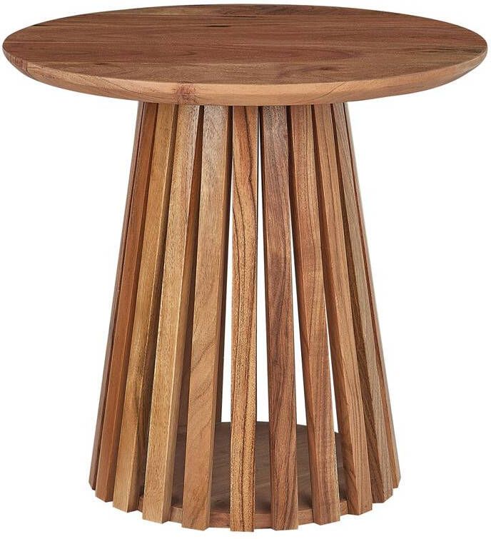 Beliani MESILLA Salontafel-Donkere houtkleur-Acaciahout