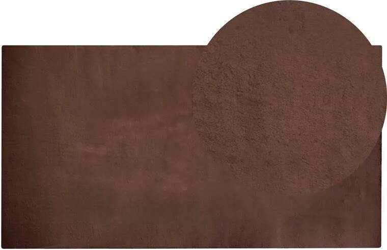 Beliani MIRPUR Hoogpolig-Bruin-Polyester