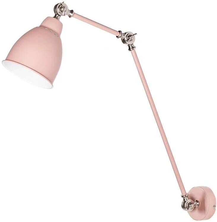 Beliani MISSISSIPPI L Wandlamp Lichtroze Metaal