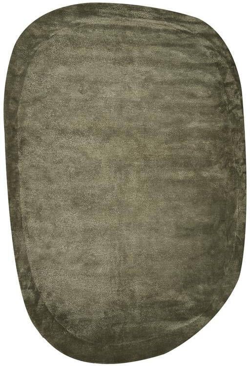 Beliani MITHA Vloerkleed Groen 200 x 300 cm Viscose