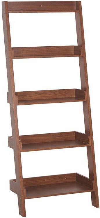Beliani MOBILE TRIO Boekenkast Donkere houtkleur MDF