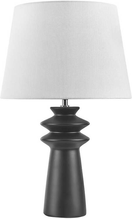 Beliani MORANT Tafellamp Zwart Keramiek