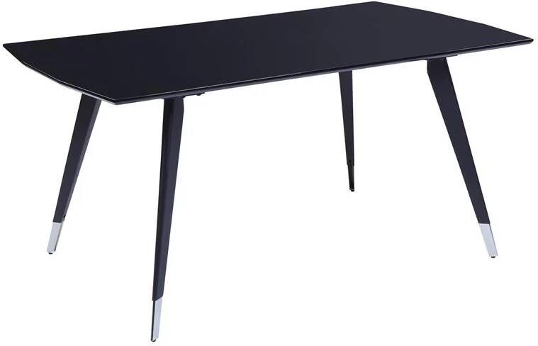 Beliani MOSSLE Rechthoekige eettafel Zwart 160 x 90 cm MDF
