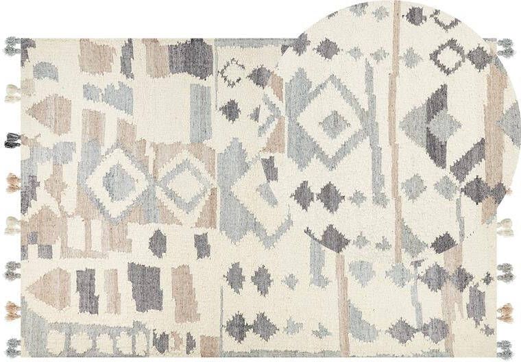Beliani MRGAVET Kelim vloerkleed Multicolor 200 x 300 cm Wol