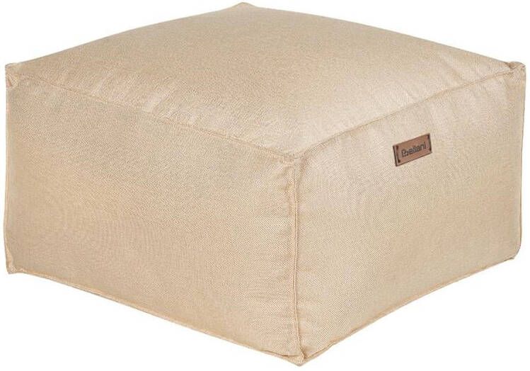Beliani MUKKI Poef Lichtbeige Polyester