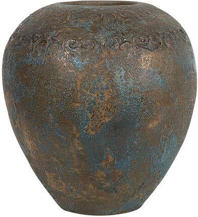 Beliani NIDA Decoratieve vaas Goud Terracotta