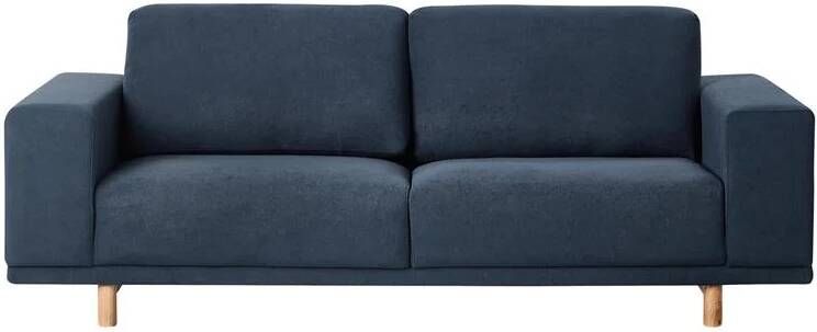 Beliani NIVALA Driezitsbank Blauw Polyester