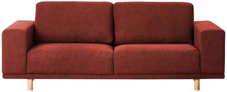 Beliani NIVALA Driezitsbank Rood Polyester