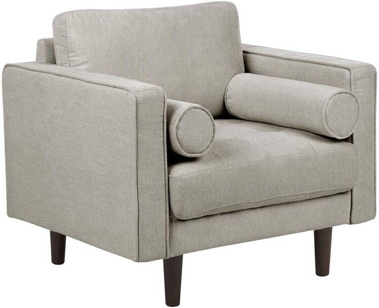 Beliani NURMO Fauteuil Taupe Polyester