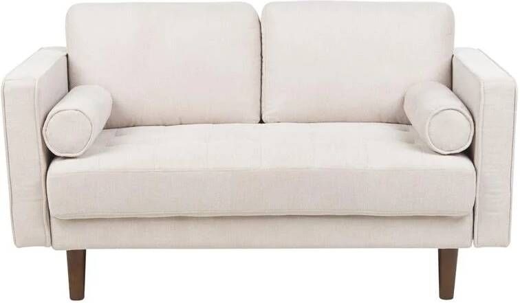 Beliani NURMO Tweezitsbank Beige Polyester