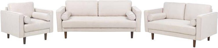 Beliani NURMO Woonkamer set 6-zits Beige Polyester