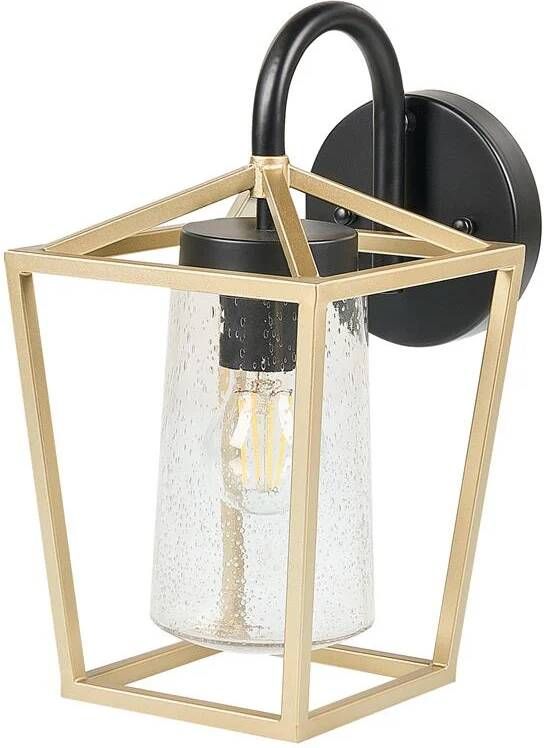 Beliani ORDIE Outdoor wandlamp-Goud-Glas IJzer
