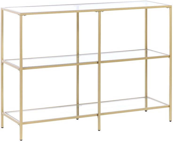 Beliani ORETTA Consoletafel Goud Veiligheidsglas