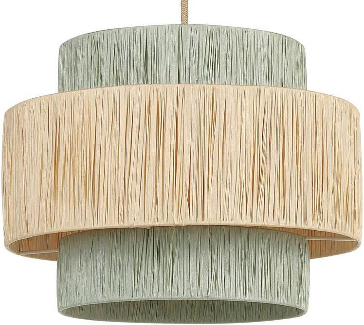 Beliani PALBRA Hanglamp Naturel|Groen Papier