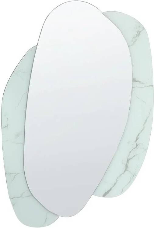 Beliani PANNES Wandspiegel Wit 80 x 117 cm Glas