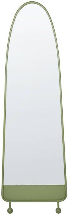 Beliani PARNAY Wandspiegel Groen 45 x 146 cm Metaal