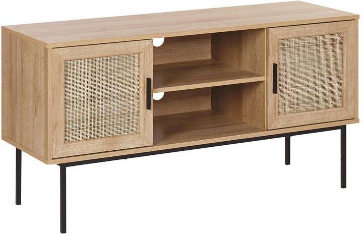 Beliani PASCO TV-meubel Lichte houtkleur Vezelplaat