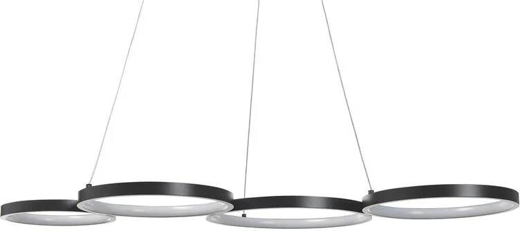 Beliani PIBOR Hanglamp Zwart Aluminium