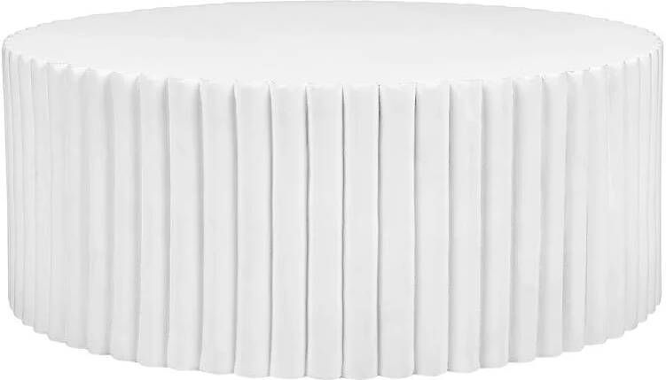 Beliani POZZA Salontafel-Wit-Lichtbeton (MgO)