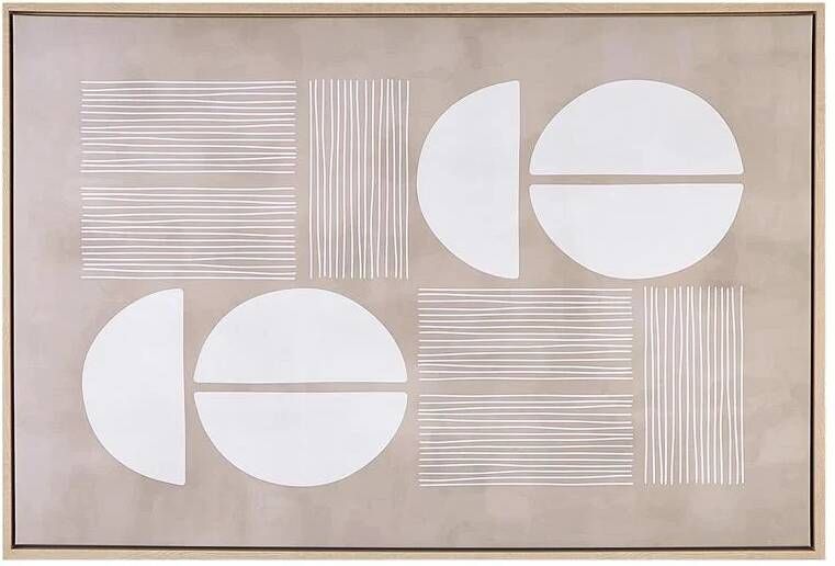 Beliani RACALE Wanddecoratie Beige Polyester