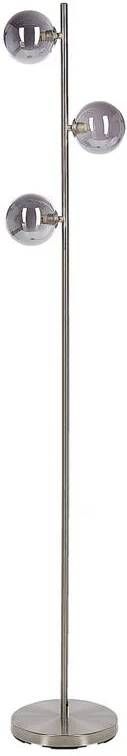 Beliani RAMIS Staande lamp Zilver Staal