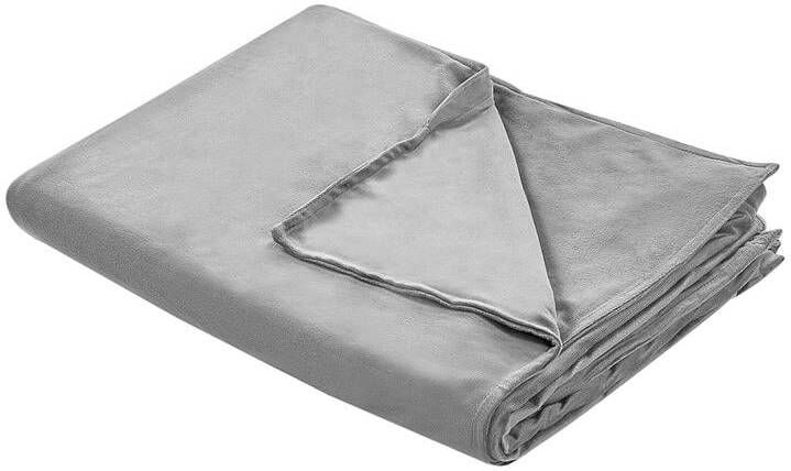 Beliani -RHEA-Verzwaringsdeken hoes-Grijs-100 x 150 cm-Polyester