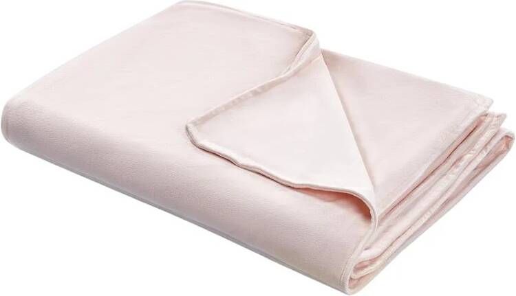 Beliani -RHEA-Verzwaringsdeken hoes-Roze-100 x 150 cm-Polyester