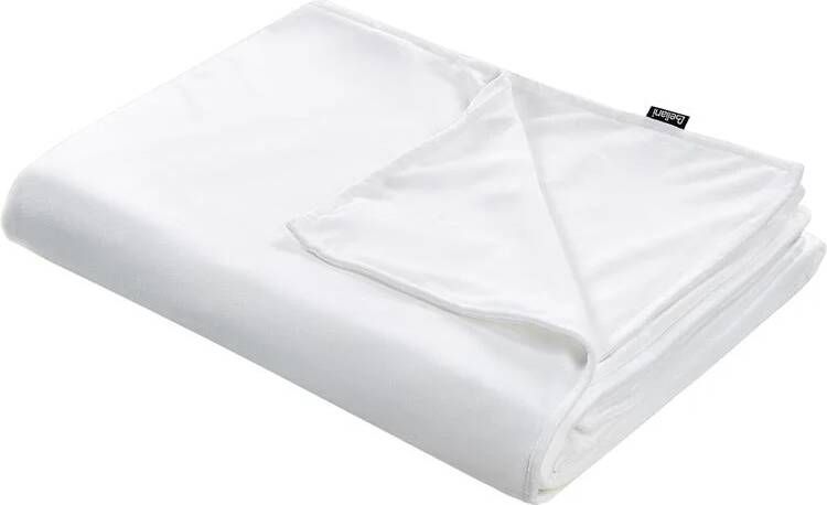 Beliani -RHEA-Verzwaringsdeken hoes-Wit-150 x 200 cm-Polyester