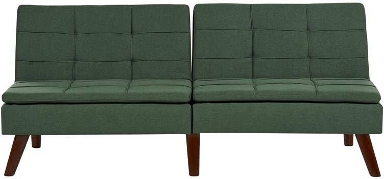 Beliani RONNE Slaapbank 3-zits Groen Polyester