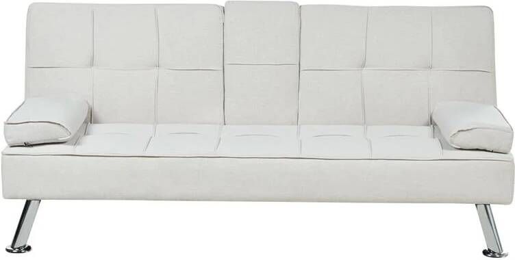 Beliani ROXEN Slaapbank 3-zits Beige Polyester