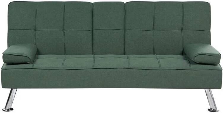 Beliani ROXEN Slaapbank 3-zits Groen Polyester
