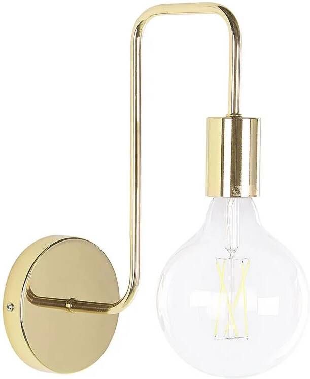 Beliani SAVENA Wandlamp Goud Metaal