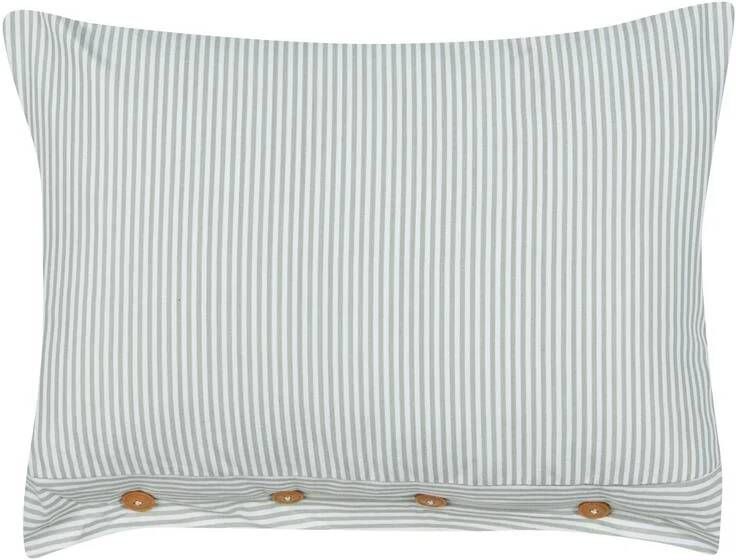 Beliani SEBRINE Sierkussen Groen|Wit 40 x 60 cm Polyester