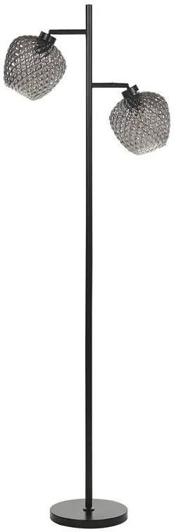 Beliani SHERRY Staande lamp-Zwart-Glas IJzer
