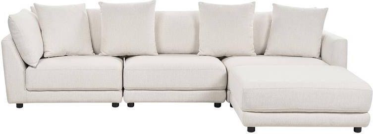 Beliani SIGTUNA Hoekbank Wit Universeel Polyester