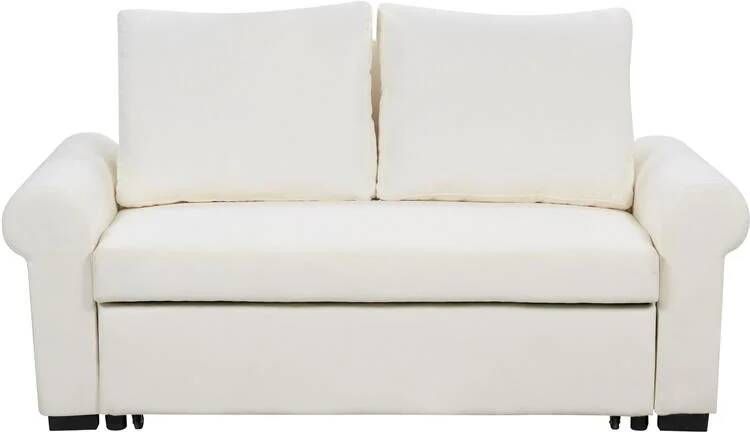 Beliani SILDA Slaapbank Crème Polyester