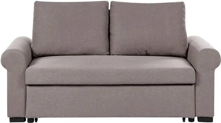 Beliani SILDA Slaapbank Lichtbruin Polyester