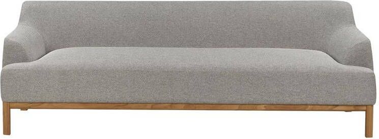 Beliani SOSJO Driezitsbank Grijs Polyester