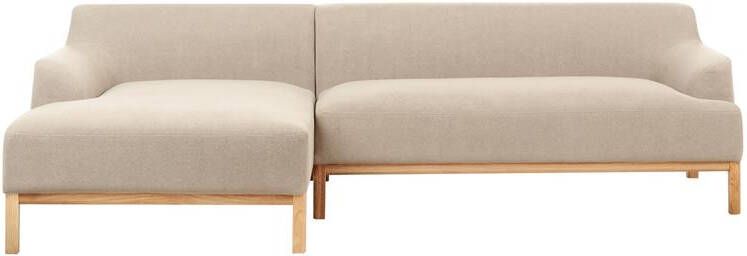 Beliani SOSJO Hoekbank Taupe Rechtszijdig Polyester