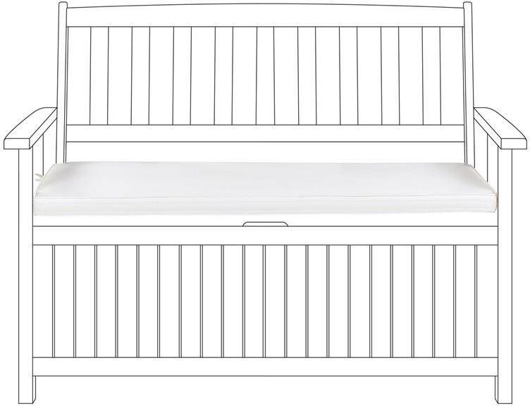 Beliani SOVANA Tuinkussen Wit Polyester