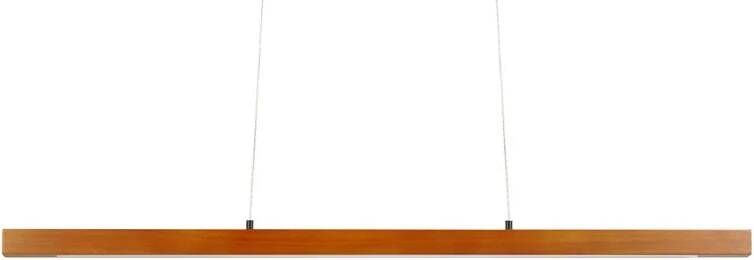 Beliani STEWARTS Hanglamp met dimmer Donkerhout Eikenhout