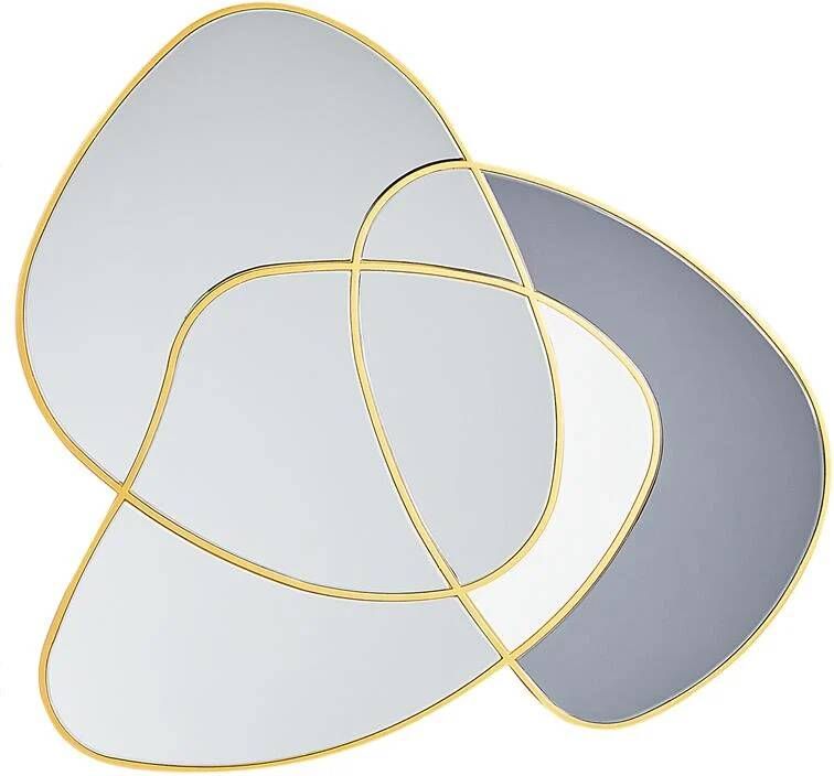 Beliani TAILLY Wandspiegel Goud 99 x 89 cm Glas