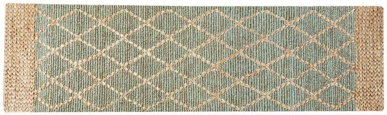 Beliani -TELLIKAYA-Laagpolig vloerkleed-Beige-80 x 300 cm-Jute