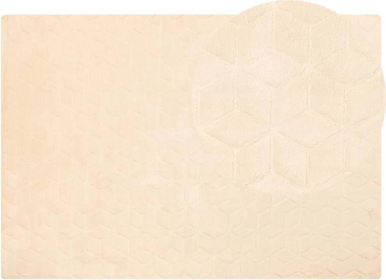 Beliani THATTA Vloerkleed Beige 160 x 230 cm Nepbont