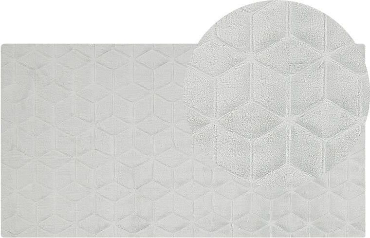 Beliani THATTA Vloerkleed Lichtgrijs 80 x 150 cm Nepbont