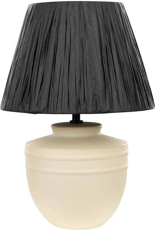 Beliani TIGRE Tafelllamp Beige|Zwart Keramiek