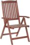 Beliani TOSCANA Garden Chair Donkere houtkleur Acaciahout - Thumbnail 2