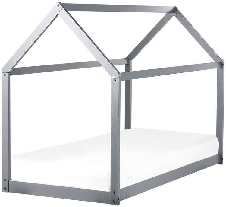 Beliani TOSSE Kinderbed Grijs 90 x 200 cm Hout